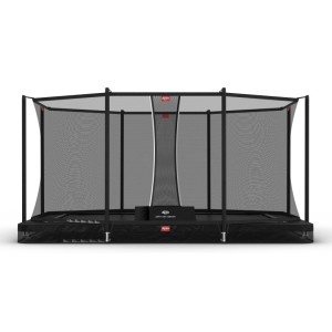 Trampoline BERG InGround Ultim Favorit Zwart- met net Comfort 410x250cm