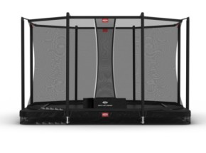 Trampoline BERG InGround Ultim Favorit Zwart- met net Comfort 330x220cm