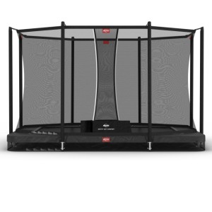 Trampoline BERG InGround Ultim Favorit Grijs - met net Comfort 330x220cm