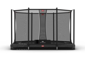 Trampoline BERG InGround Ultim Favorit Grijs - met net Comfort 330x220cm
