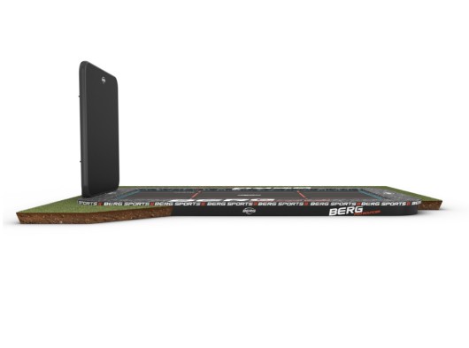 Trampoline BERG Pro Bouncer Flatground met Aerowall - graphics 500x300cm