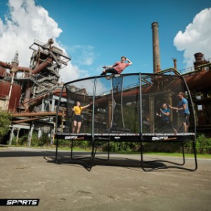 Trampoline BERG Pro Bouncer Safety net DLX XL - graphics 500x300cm