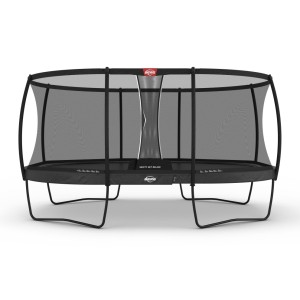 Trampoline BERG Grand Elite Grijs - met safetynet Deluxe Ovaal 520x340cm