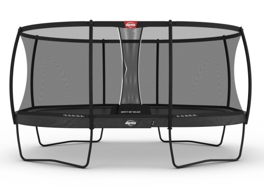 Trampoline BERG Grand Elite Grijs - met safetynet Deluxe Ovaal 520x340cm