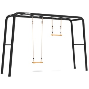 BERG PlayBase Large TT met houten schommelzitje en trapeze 285x100x245cm