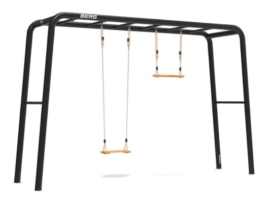 BERG PlayBase Large TT met houten schommelzitje en trapeze 285x100x245cm