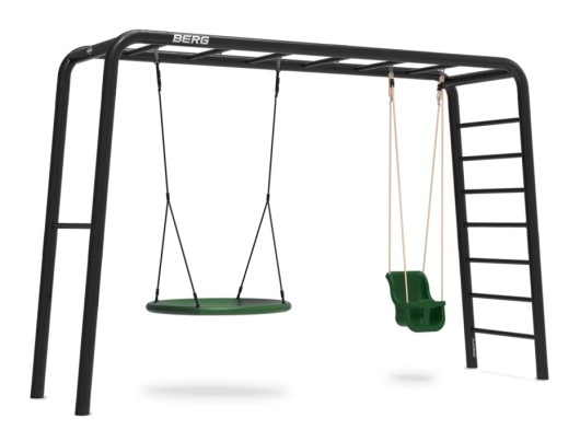BERG PlayBase Large TL met babyzitje en nestschommel 380x100x245cm