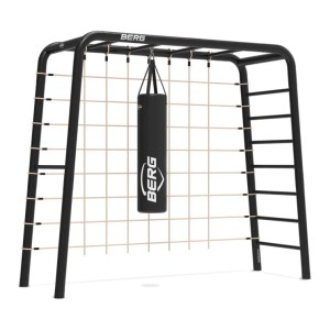 BERG PlayBase Medium TL met klimnet en bokszak 285x100x245cm