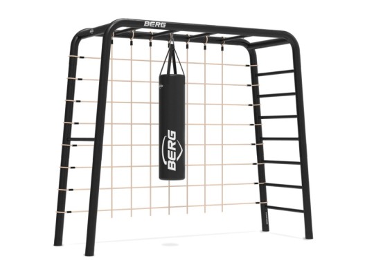 BERG PlayBase Medium TL met klimnet en bokszak 285x100x245cm