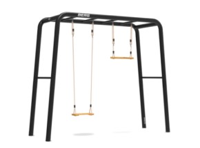 BERG PlayBase Medium TT met houten schommelzitje en trapeze 285x100x245cm