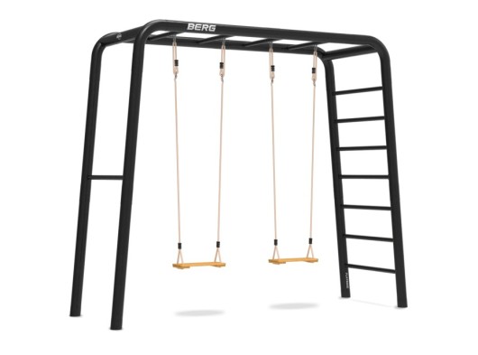 BERG PlayBase Medium TL met 2 houten schommelzitjes 285x100x245cm