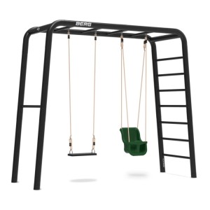 BERG PlayBase Medium TL met babyzitje en rubber schommelzitje 285x100x245cm