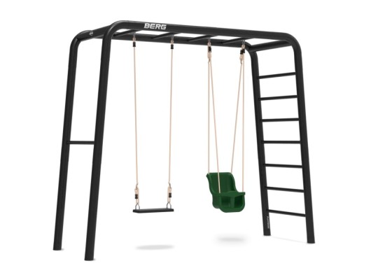 BERG PlayBase Medium TL met babyzitje en rubber schommelzitje 285x100x245cm
