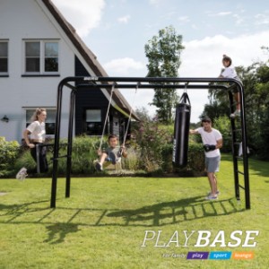 BERG PlayBase Medium TT met houten schommelzitje en trapeze