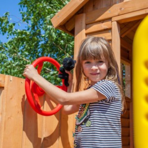 Het speeltoestel My House wordt geleverd inclusief de afgebeelde accessoires