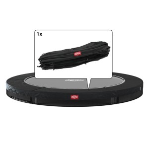 Trampolinerand BERG Favorit InGround zwart met witte rand