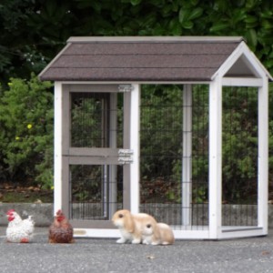 aanbouwren kippenhok | konijnenhok