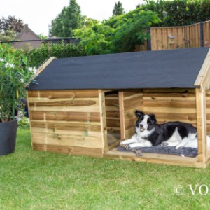 Hondenhok Storm met veranda Voldux 201x113x110cm