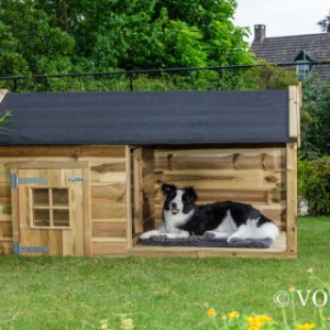 Hondenhok Naud met veranda Voldux 201x113x110cm