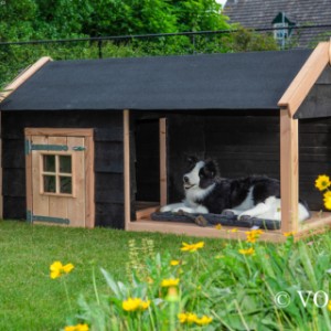 Hondenhok Sven met veranda Voldux 201x113x110cm