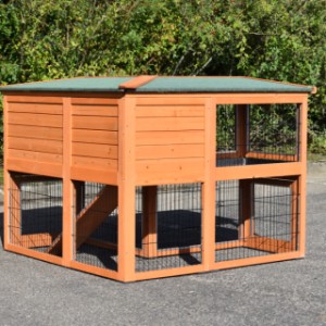 SHOWMODEL - konijnenhok Maurice Anti Knaag 122x122x59x96cm