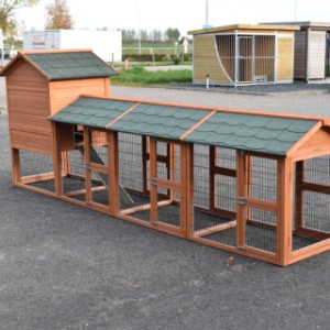 Een kijkje aan de achterkant van konijnenhok Prestige Medium