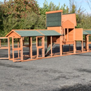 Het kippenhok Prestige Medium is voorzien van vele deuren