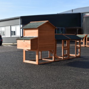 Een kijkje aan de achterkant van konijnenhok Prestige Medium