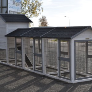 Een kijkje aan de achterkant van het kippenhok Prestige Medium