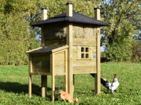 Kippenhok hooiberg Rosa met legnest 153x114x180cm