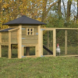 Kippenhok Rosy met ren en legnest 300x114x145cm