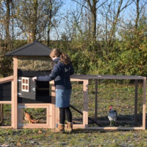 De hooiberg Rosanne is geschikt voor kippen en konijnen