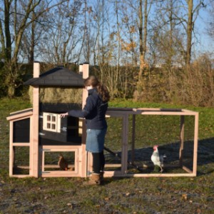 De hooiberg Rosa is een praktisch hok