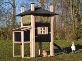 Kippenhok hooiberg Rosa met legnest 153x114x180cm