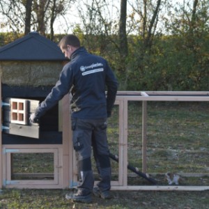 Het konijnenhok Rosanne is geschikt voor 2 tot 4 konijnen