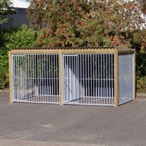 Hondenkennel Flinq dubbel 4x2 meter