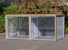 Hondenkennel Flinq dubbel 4x2 meter