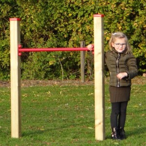 Duikelrek Rood - met 2 palen 900 mm