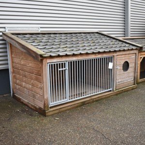 SHOWMODEL hondenkennel Rex 1 met nachthok en vloer