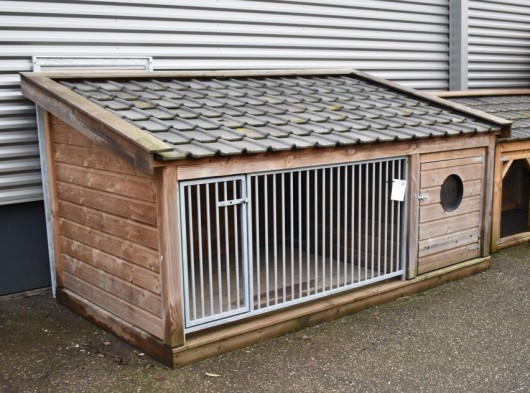 SHOWMODEL hondenkennel Rex 1 met nachthok en vloer