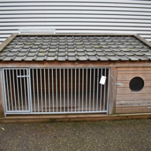 SHOWMODEL hondenkennel Rex 1 met nachthok en vloer