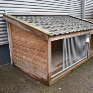 SHOWMODEL hondenkennel Rex 1 met nachthok en vloer