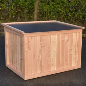 Hondenhok Block XL heeft een betonplex dak