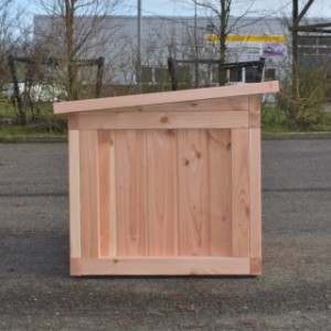 Een kijkje aan de linkerkant van het hondenhok Block