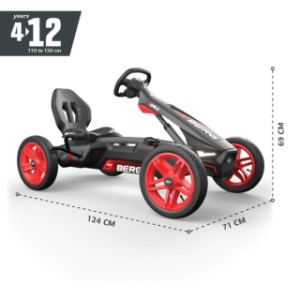 Skelter BERG Rally APX Red 3 Gears - afmetingen