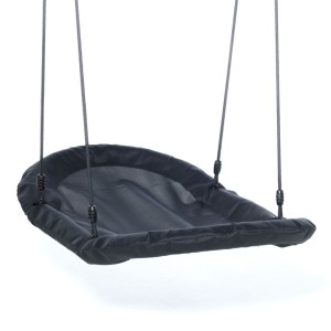 Nestschommel zwart 120x70cm met kindvriendelijk BR-touw