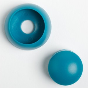 Kunststof afdekdop voor bouten Turquoise set 10 stuks