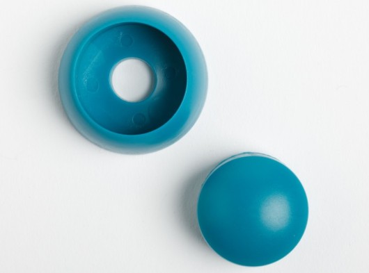 Kunststof afdekdop voor bouten Turquoise set 10 stuks