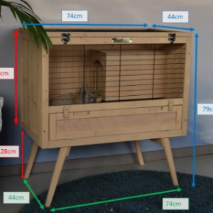 SHOWMODEL - konijnenhok Emma 74x44x79cm