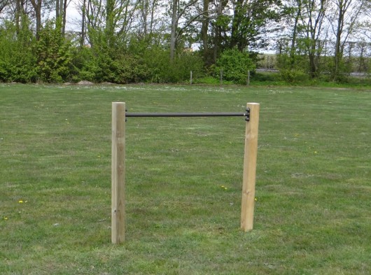 Duikelstang Antraciet 125cm - met 2 palen